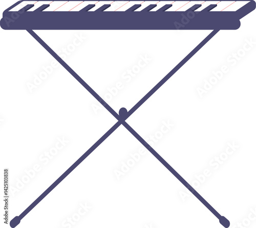 Synthesizer electronic musical instrument vector illustration