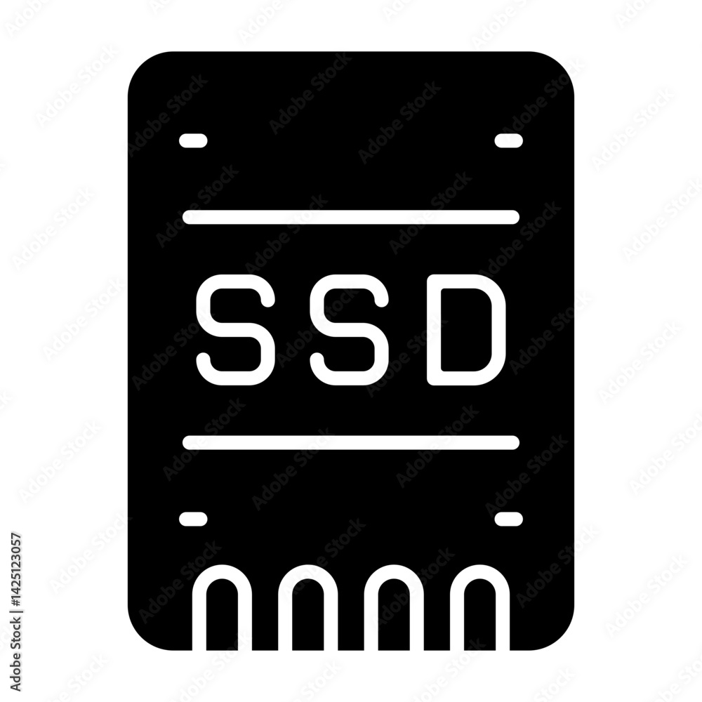SSD Storage Icon SSD Storage Icon