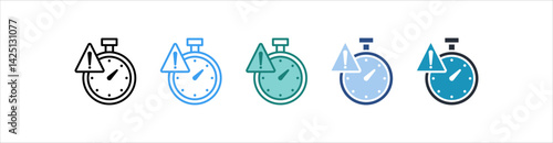 Deadline Icon In Different Style Vector