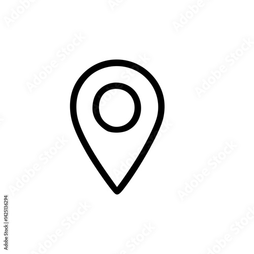 Free Download Outline Handdrawn Location Icon - GFXLoad