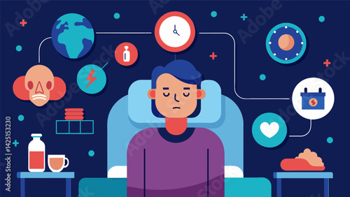 An infographic summarizing the positive changes in sleep patterns and alleviation of insomnia symptoms in a patient receiving ketamine therapy for.