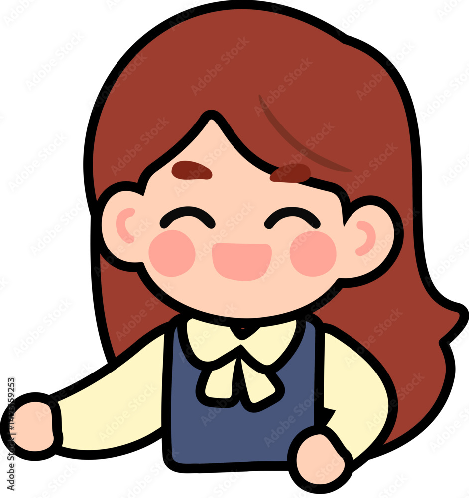 Obraz premium Flat Design Teacher Character Illustration