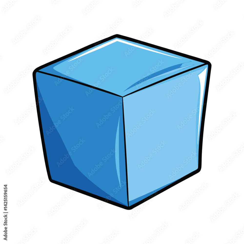 Ice cube vector illustration. frozen cube with clear edges, ideal for beverage, cold, and refreshing designs. Ice cube vector illustration. frozen cube with clear edges, ideal for beverage, cold, and refreshing designs.