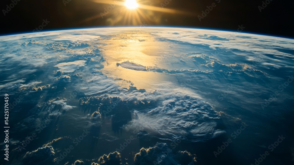 Sunrise over earth a stunning view of our planet from space nature aerial perspective inspirational concept Sunrise over earth a stunning view of our planet from space nature aerial perspective inspirational concept