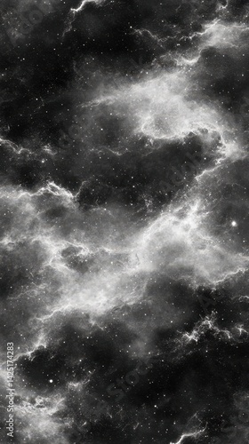 Obraz na płótnie Ethereal, swirling nebula with bright, wispy clouds against a dark, star-filled background. A cosmic, abstract texture w salonie