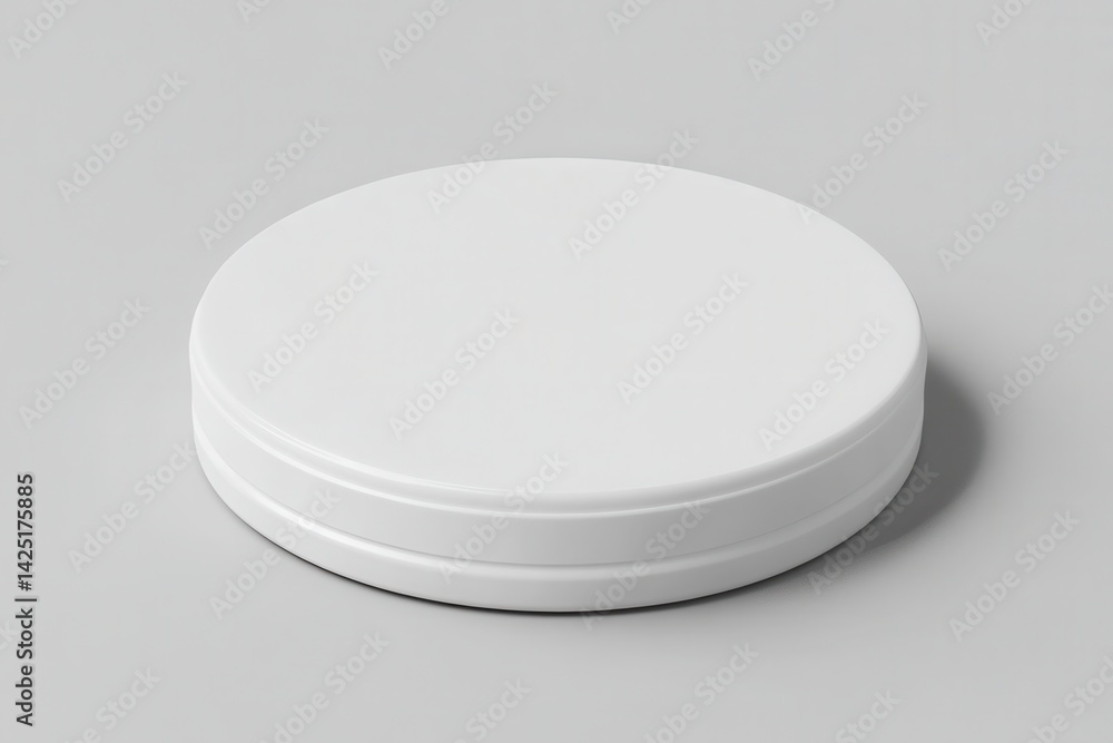 Blank white round container Blank white round container