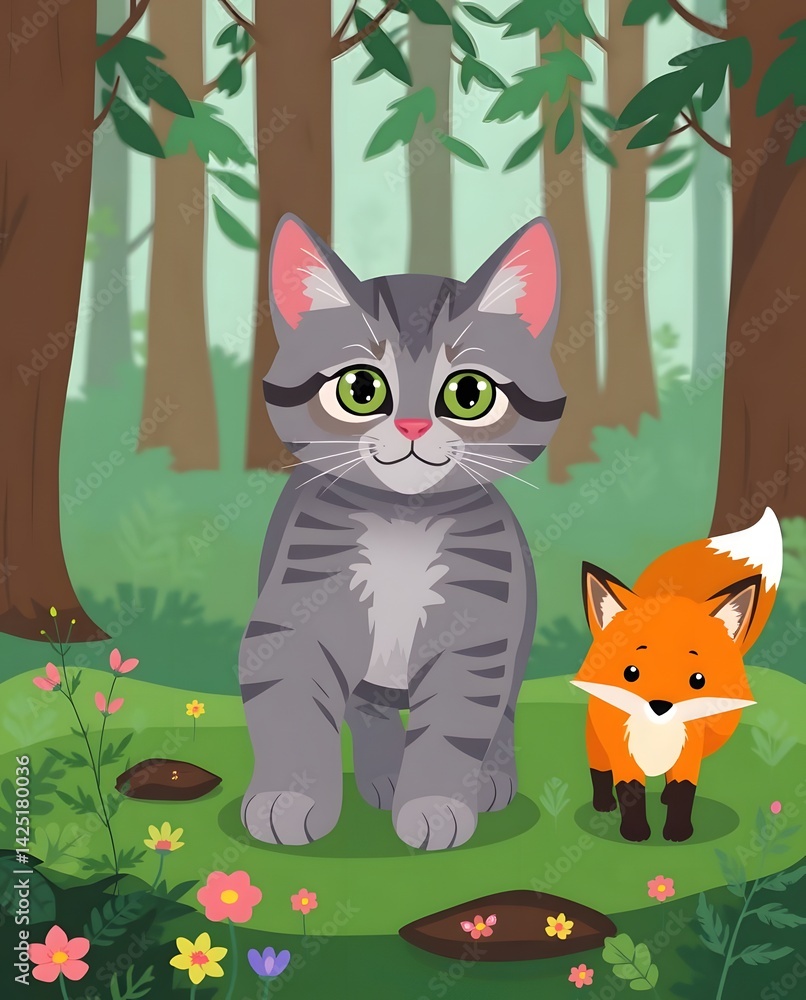 Forest Friends: A Cat and Fox Adventure Forest Friends: A Cat and Fox Adventure