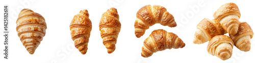 Wallpaper Mural Assortment of freshly baked croissants on a white background. Torontodigital.ca