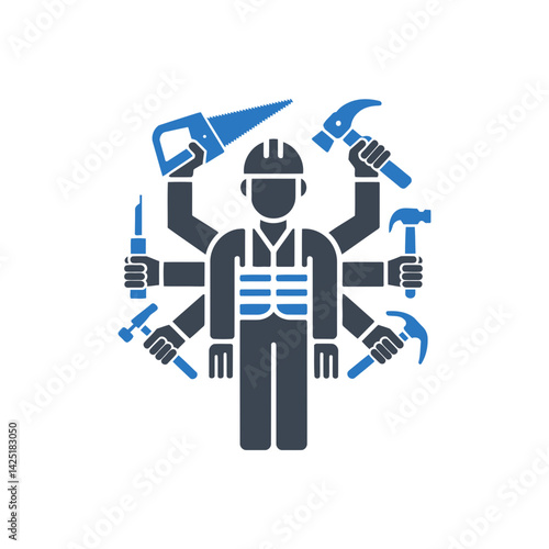 Multi-skilled Worker Icon
