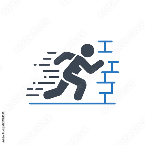 Running Into Wall Icon
