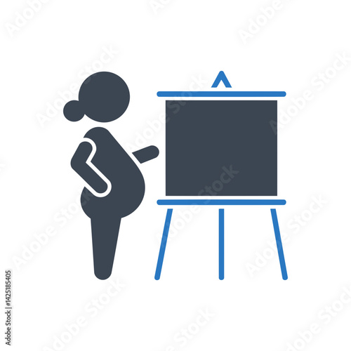 Pregnant Presenter Education Icon