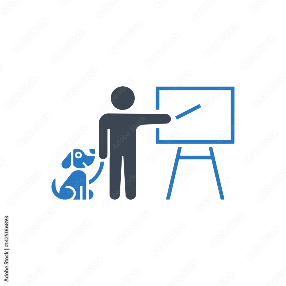 Dog Training Icon Dog Training Icon