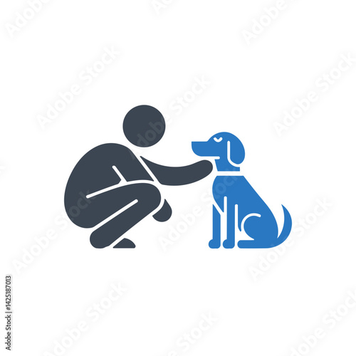 Human Dog Bonding Icon
