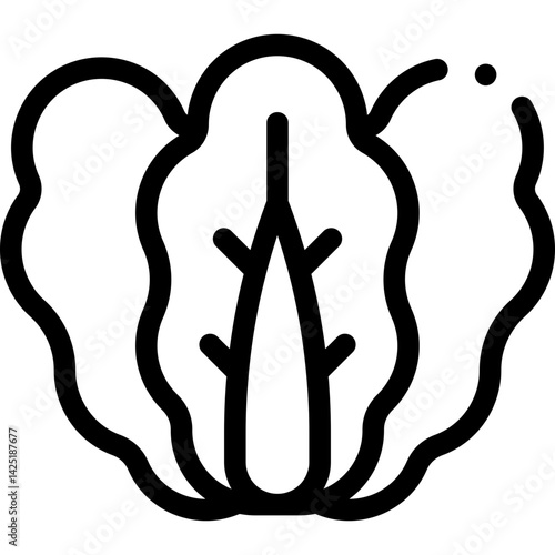 Korea line editable icon. Editable stroke. Vector illustration.