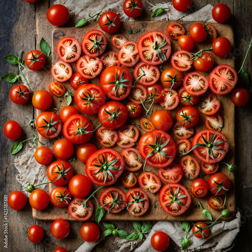 Vibrant Peach Slices