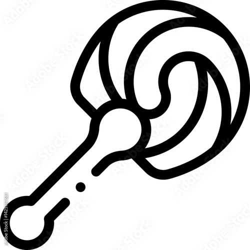 Korea line editable icon. Editable stroke. Vector illustration.