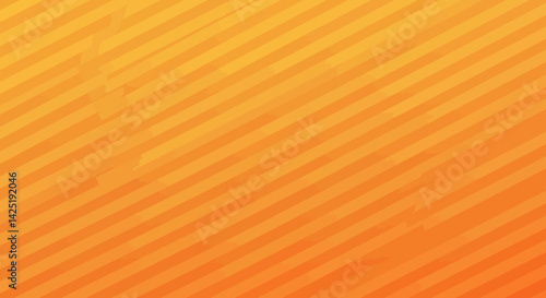 Sunny striped wallpaper radiates with warmth