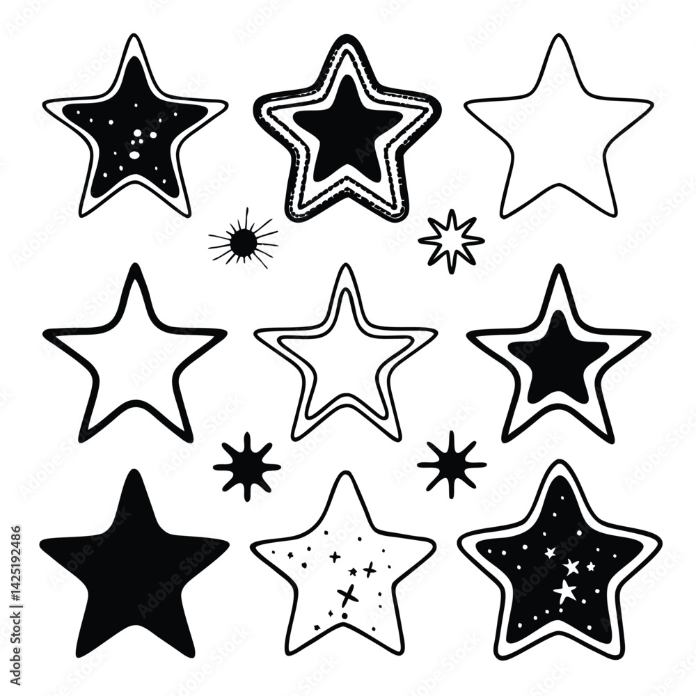 Fototapeta premium set of stars