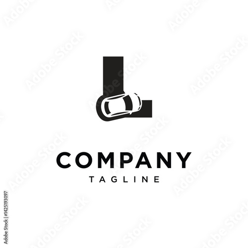 Letter L Car Logo Icon Vector