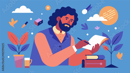A poet attends a writing workshop after receiving ketamine therapy finding a newfound depth and complexity in their words and connecting with others.