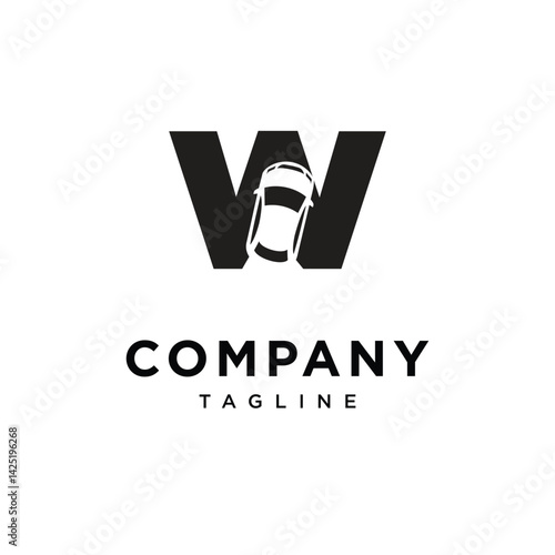 Letter W Car Logo Icon Vector
