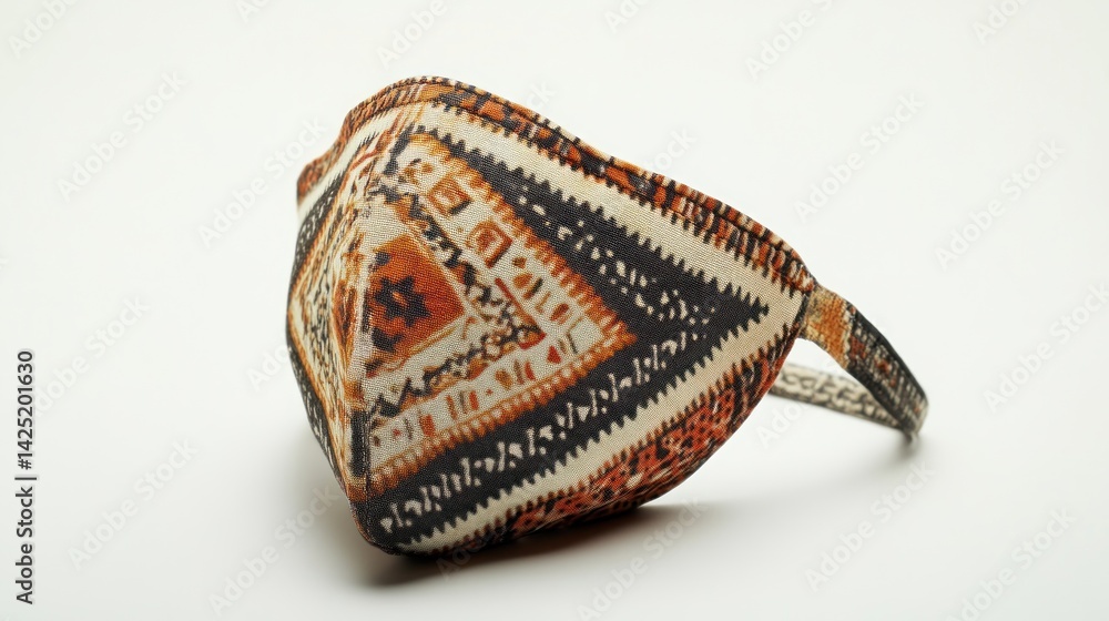 Fototapeta premium Stylish face mask with intricate design