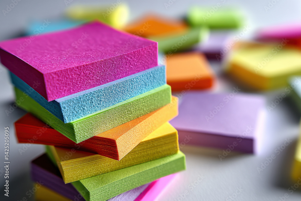 Various Color Adhesive Notes Various Color Adhesive Notes