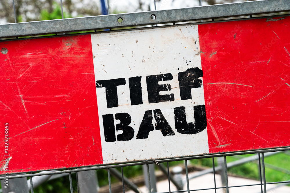 Tiefbau Verkehrszeichen
