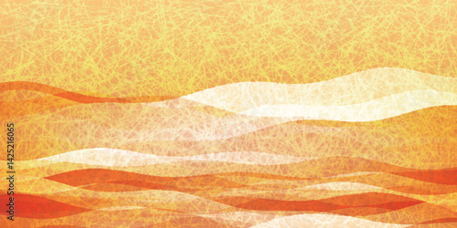 オレンジ　和柄　秋　背景	