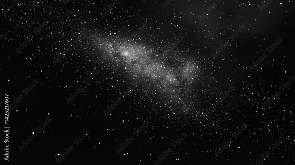 Celestial Night: A Panoramic View of the Milky Way Galaxy Celestial Night: A Panoramic View of the Milky Way Galaxy