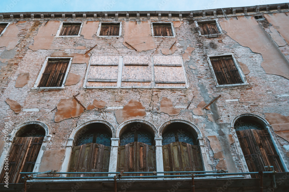 ruined building exterior