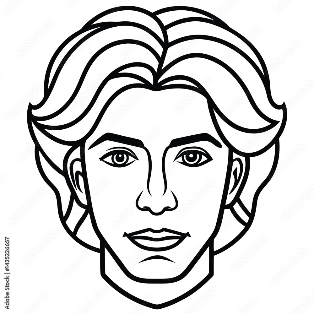 Face vector design Face vector design