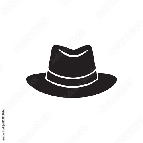 black hat isolated on white