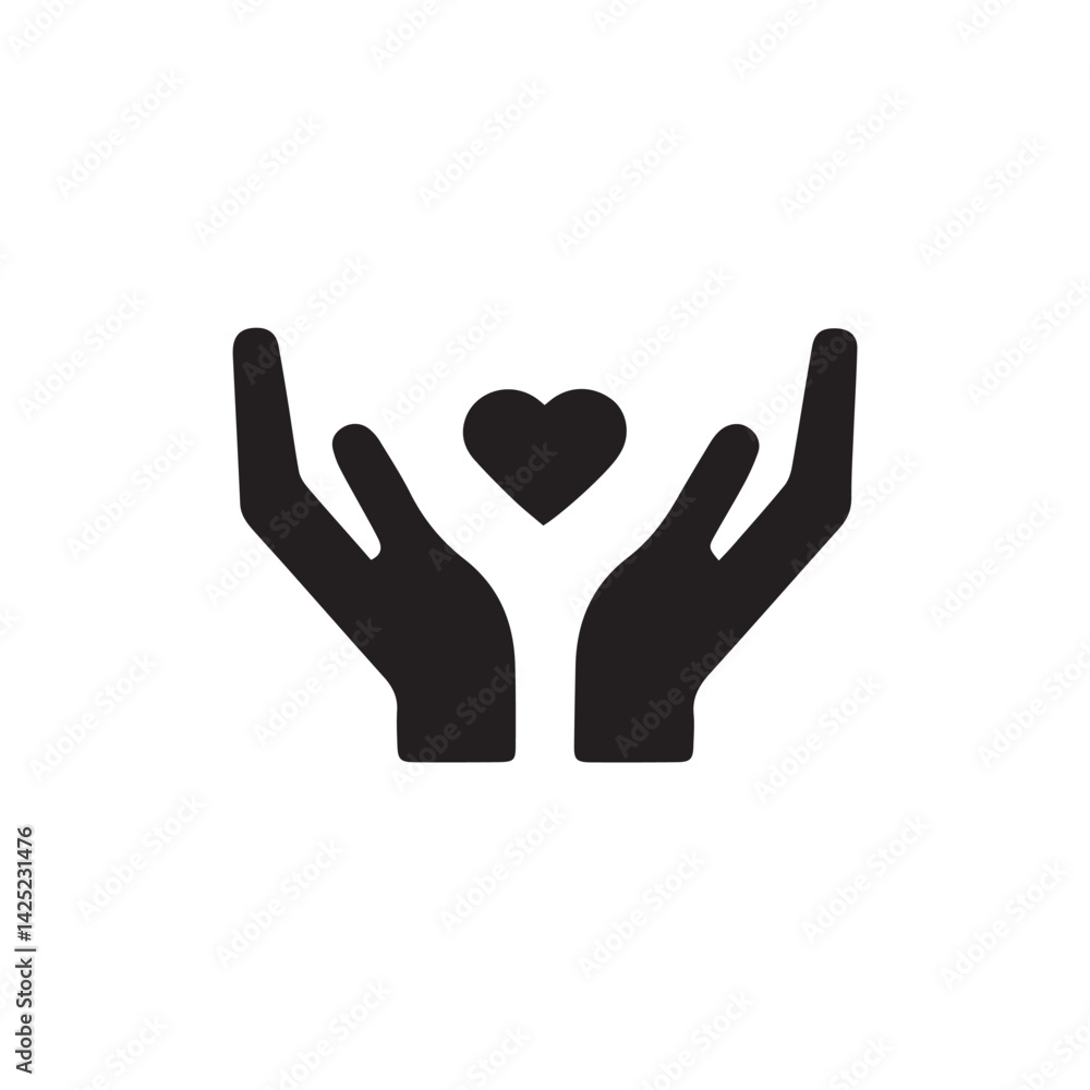 hands holding heart hands holding heart