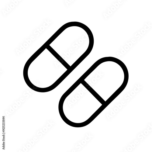 Vitamin Capsules Illustration Icon Design