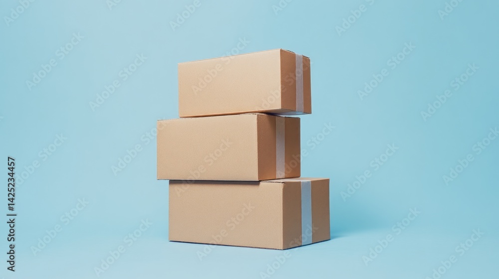 Stacked cardboard boxes (1) Stacked cardboard boxes (1)