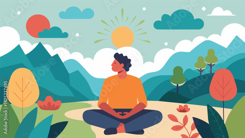 A person surrounded by nature during a ketamineassisted therapy session feeling empowered to let go of negative thoughts and emotions and connect with.