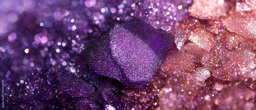 Fototapeta premium Shimmering Crystal Clusters