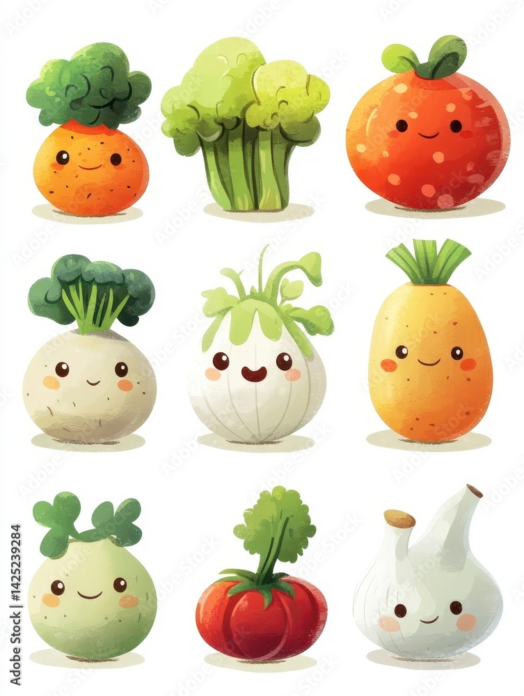 set of vegetables set of vegetables