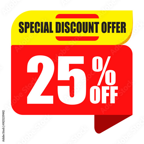 Special Discount Offer Abstract Design 25% Off