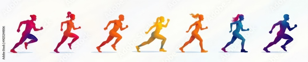 Abstract fitness symbols; dynamic shapes, vibrant colors , modern, athletic Abstract fitness symbols; dynamic shapes, vibrant colors , modern, athletic