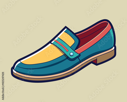 Colorful Men's Loafers. A Stylish and Casual Design