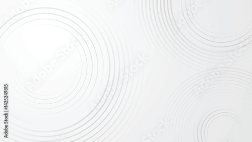 futuristic technology digital background with circle wave abstract texture white line business presentation cover corporate banner