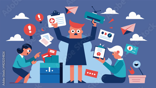 Amidst the chaos a select few individuals are seen crafting carefully crafted fake news stories designed to incite fear and outrage a their readers..