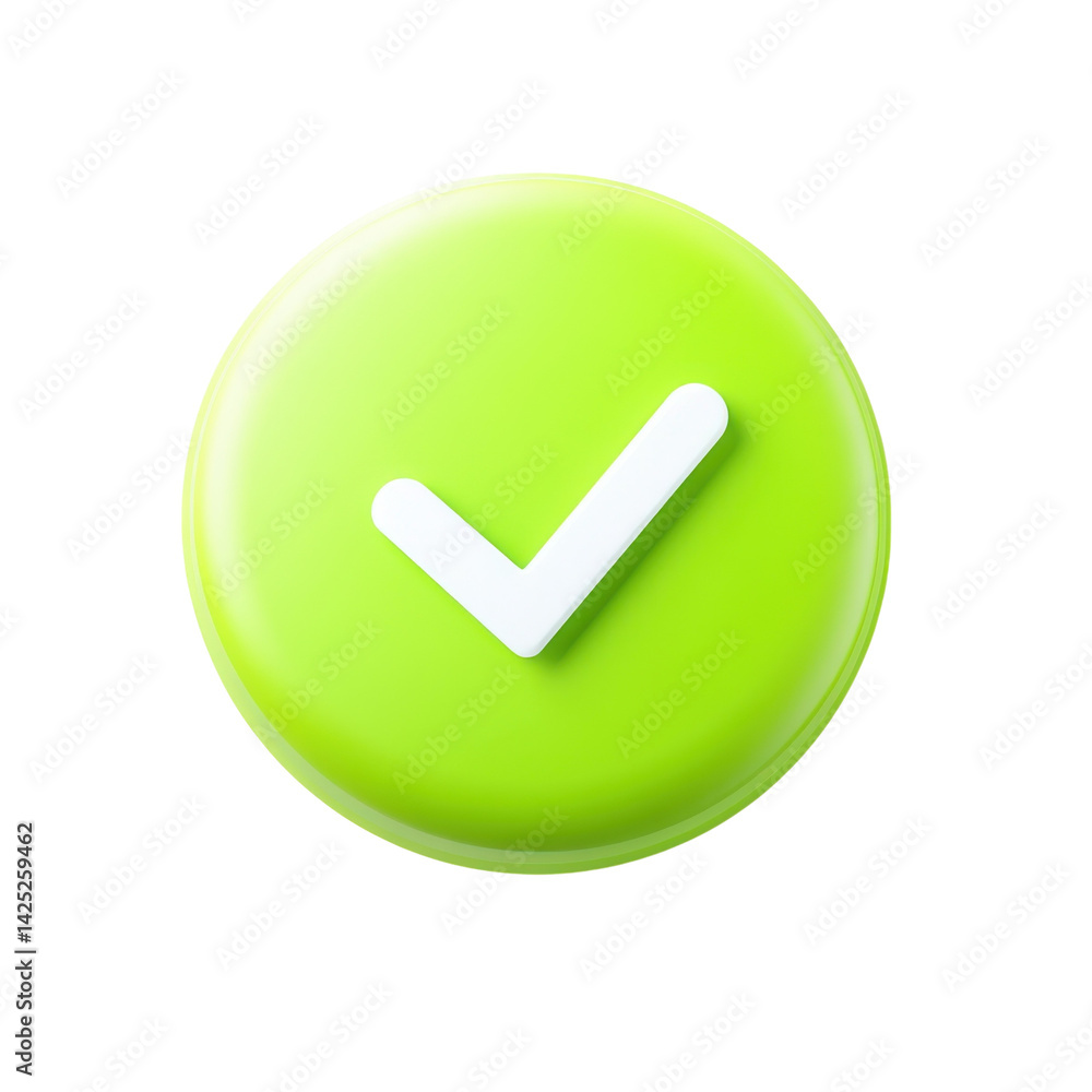 Bright Green Circle with Checkmark Bright Green Circle with Checkmark
