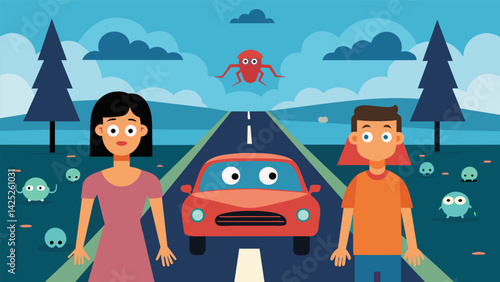 A family on a road trip their fear filter causing them to see every random car on the highway as potential kidnappers..