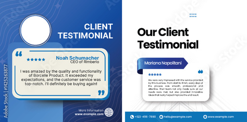 Captivating customer testimonial templates showcasing positive feedback and experiences