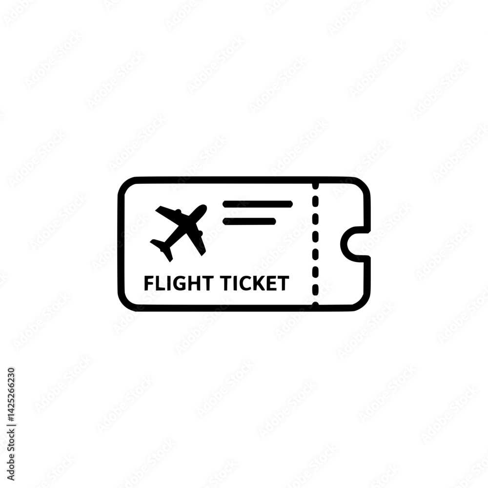 Flight Ticket Icon