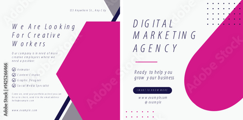 Digital business marketing social media post & web bannerDigital business marketing social media post and web banner