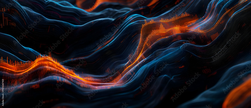 Abstract Flowing Data Visualization Abstract Flowing Data Visualization